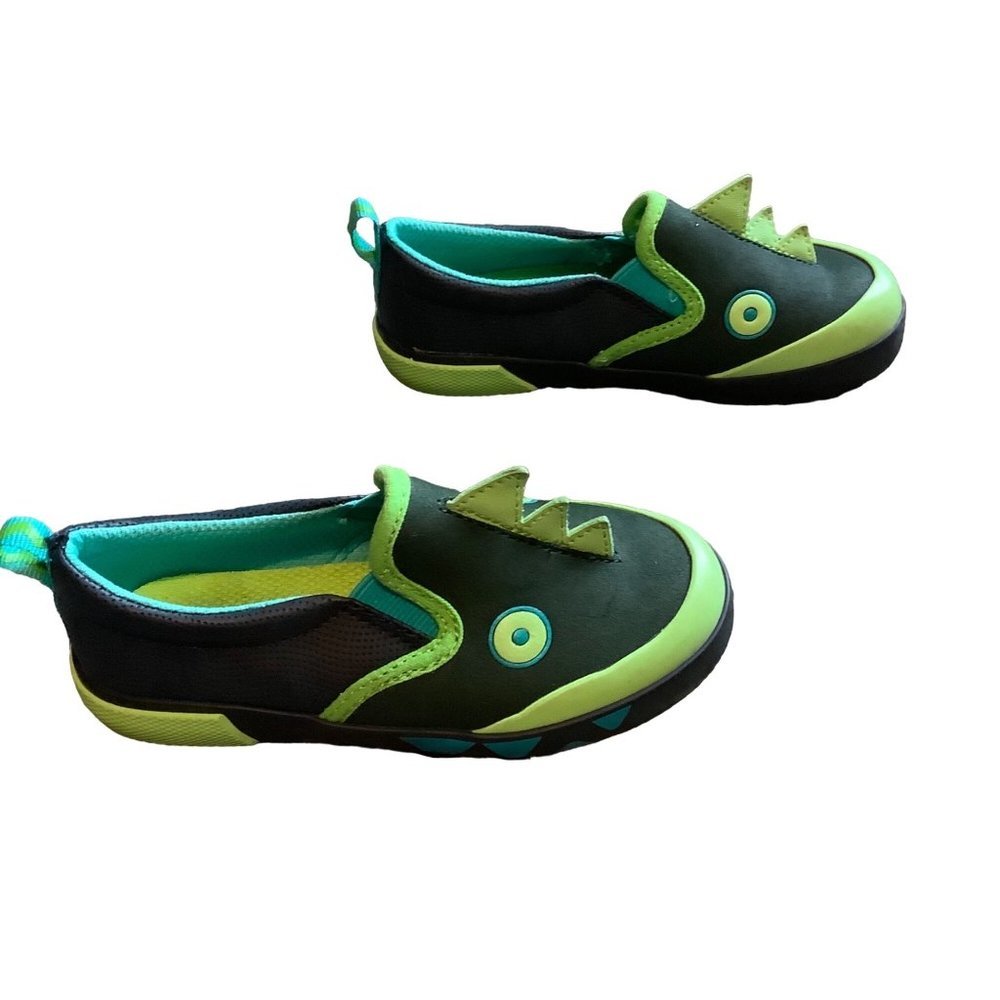 Cat & Jack Kid Toddler Boy Xander Dino Dinosaur Slip Slide On Sneakers Size 10